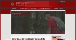 Desktop Screenshot of cajuncard.louisiana.edu