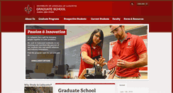 Desktop Screenshot of gradschool.louisiana.edu