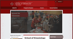Desktop Screenshot of kinesiology.louisiana.edu