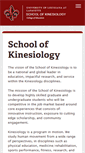 Mobile Screenshot of kinesiology.louisiana.edu