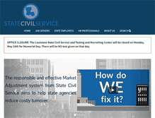 Tablet Screenshot of civilservice.louisiana.gov