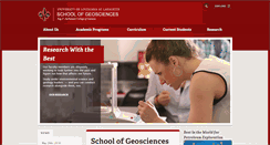 Desktop Screenshot of geos.louisiana.edu