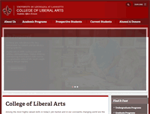Tablet Screenshot of liberalarts.louisiana.edu