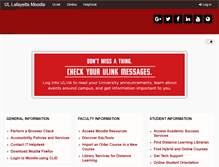 Tablet Screenshot of moodle.louisiana.edu