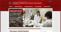 Desktop Screenshot of nursing.louisiana.edu