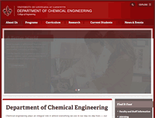 Tablet Screenshot of chemical.louisiana.edu