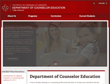 Tablet Screenshot of counseling.louisiana.edu