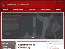 Tablet Screenshot of chemistry.louisiana.edu