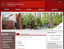 Tablet Screenshot of library.louisiana.edu