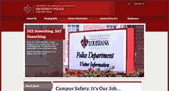 Desktop Screenshot of police.louisiana.edu