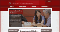 Desktop Screenshot of languages.louisiana.edu