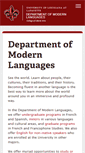 Mobile Screenshot of languages.louisiana.edu
