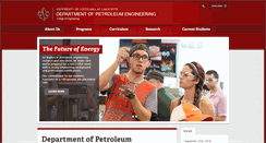 Desktop Screenshot of petroleum.louisiana.edu