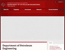 Tablet Screenshot of petroleum.louisiana.edu